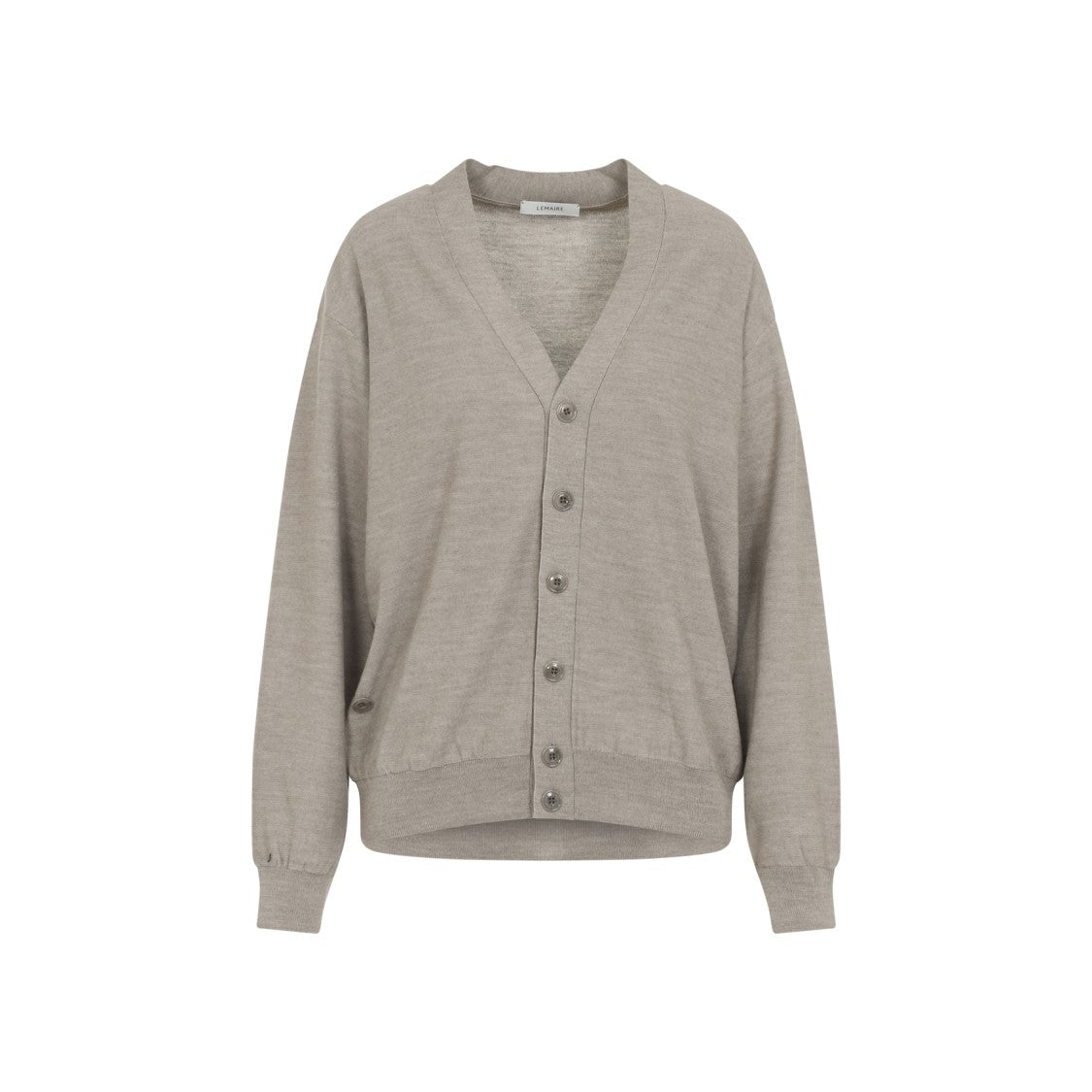 Lemaire Twisted Cardigan With V-Neck And Button Fastening