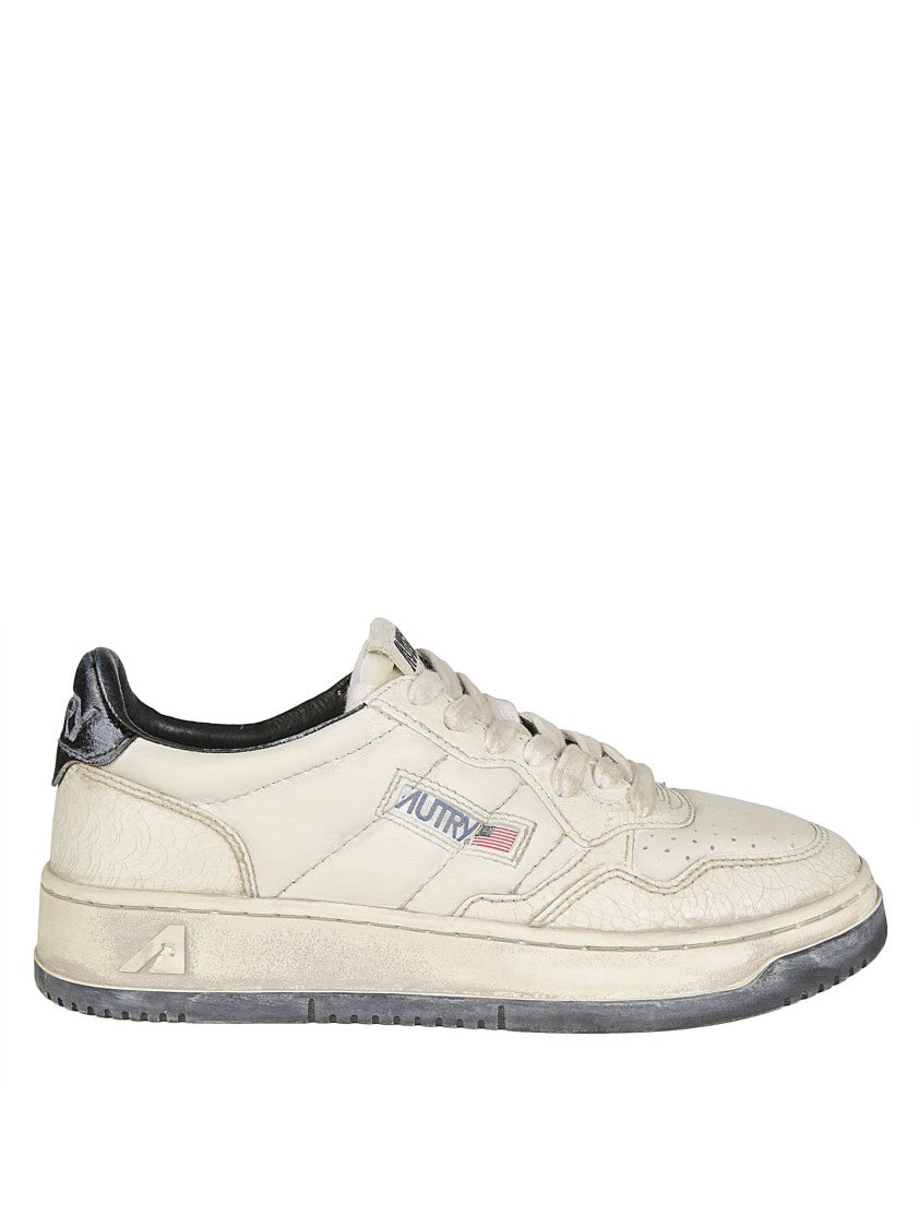 Autry Sup Vint Low Leat Padded Sneakers
