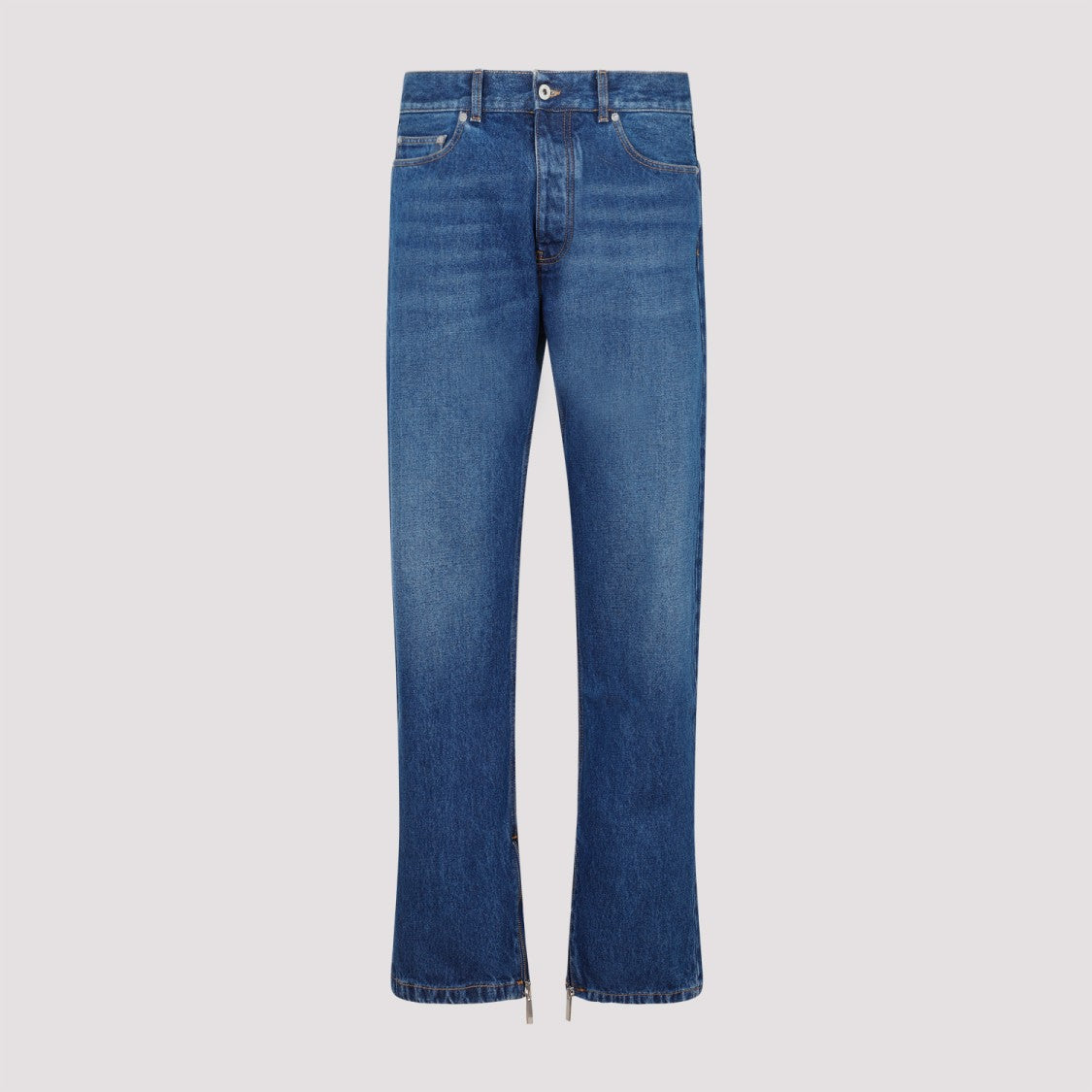 Off-White Skate Medium Blue Cotton Jeans
