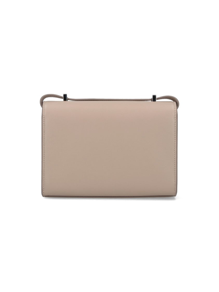 Savette Rectangular Shoulder Bag With Polished Silver Clasp