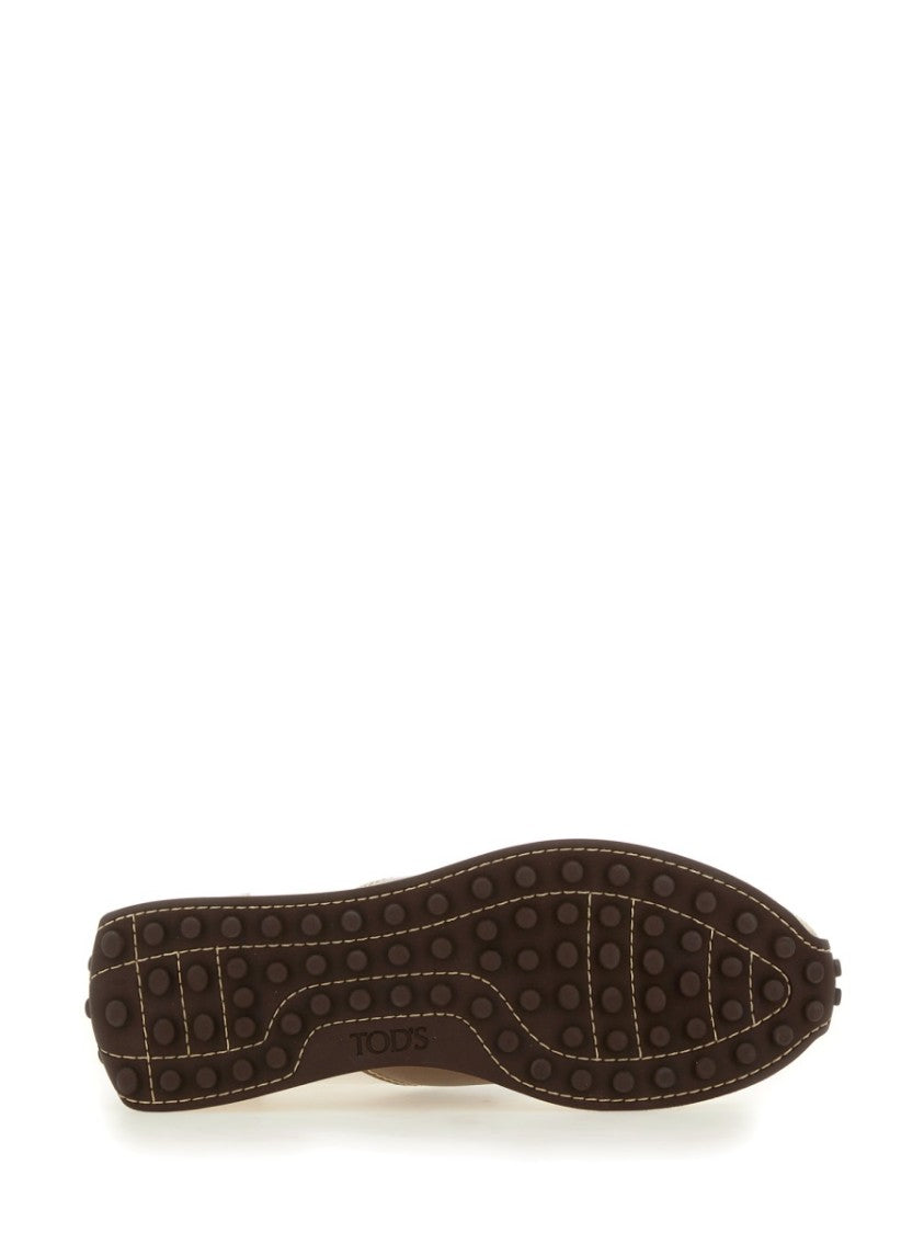 Tod's Leather And Fabric Sneakers