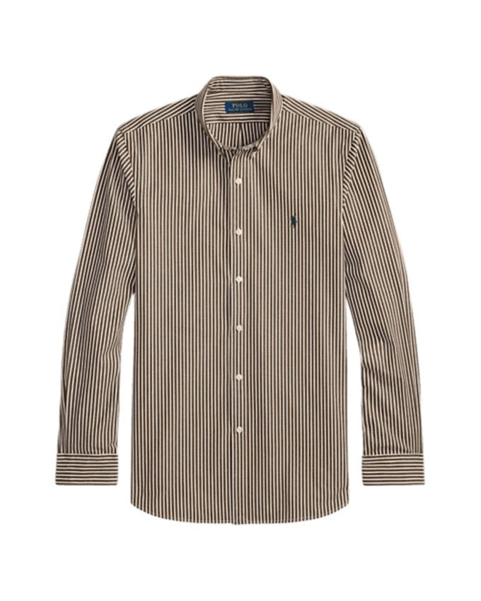 Polo Ralph Lauren Button-Down Stripe Pattern Cotton Shirt