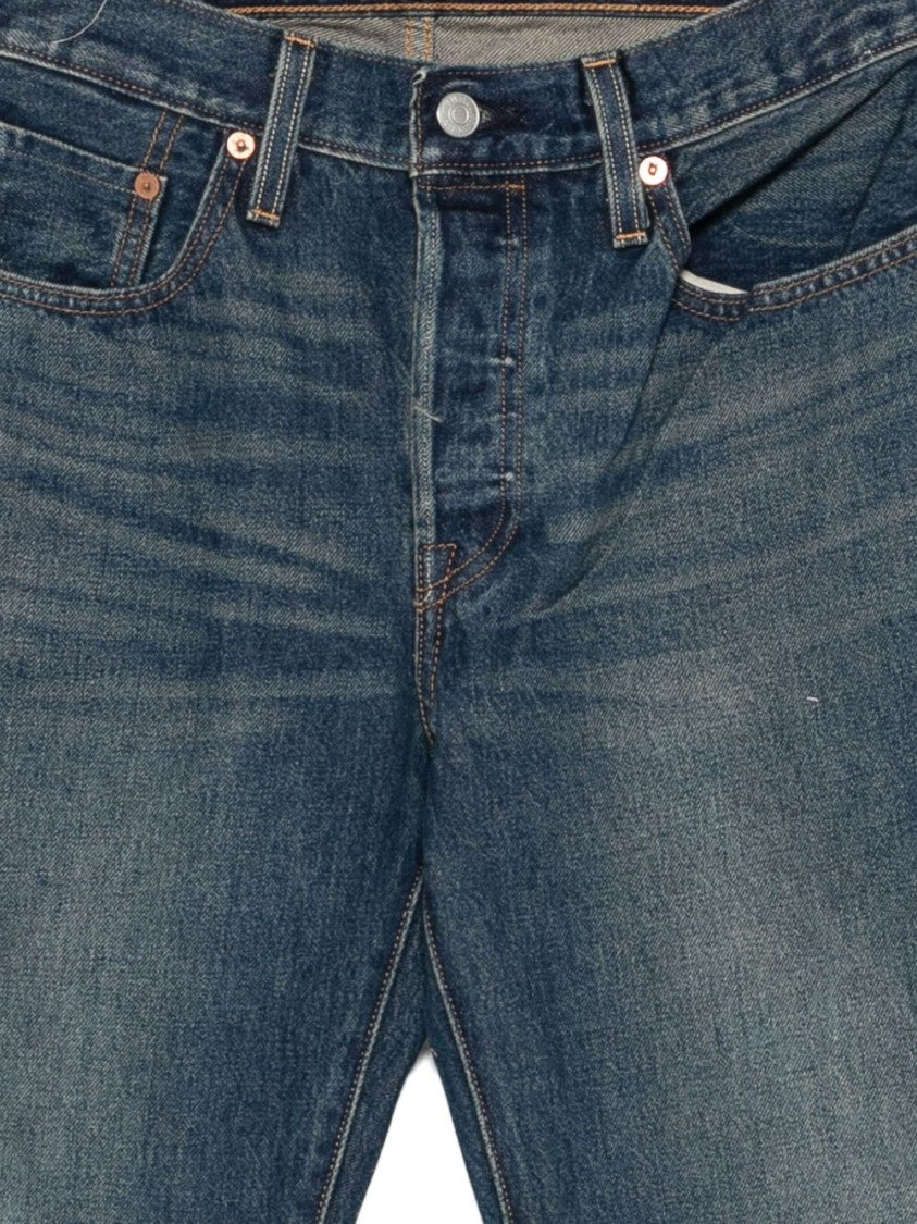 Levi's Classic Straight-Leg Jeans In Medium Blue Wash