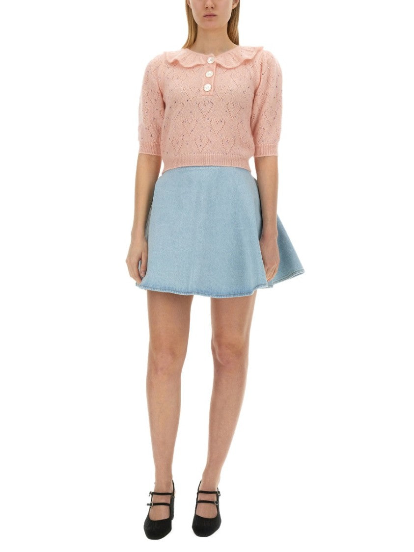 Alessandra Rich "Hearts" Jersey
