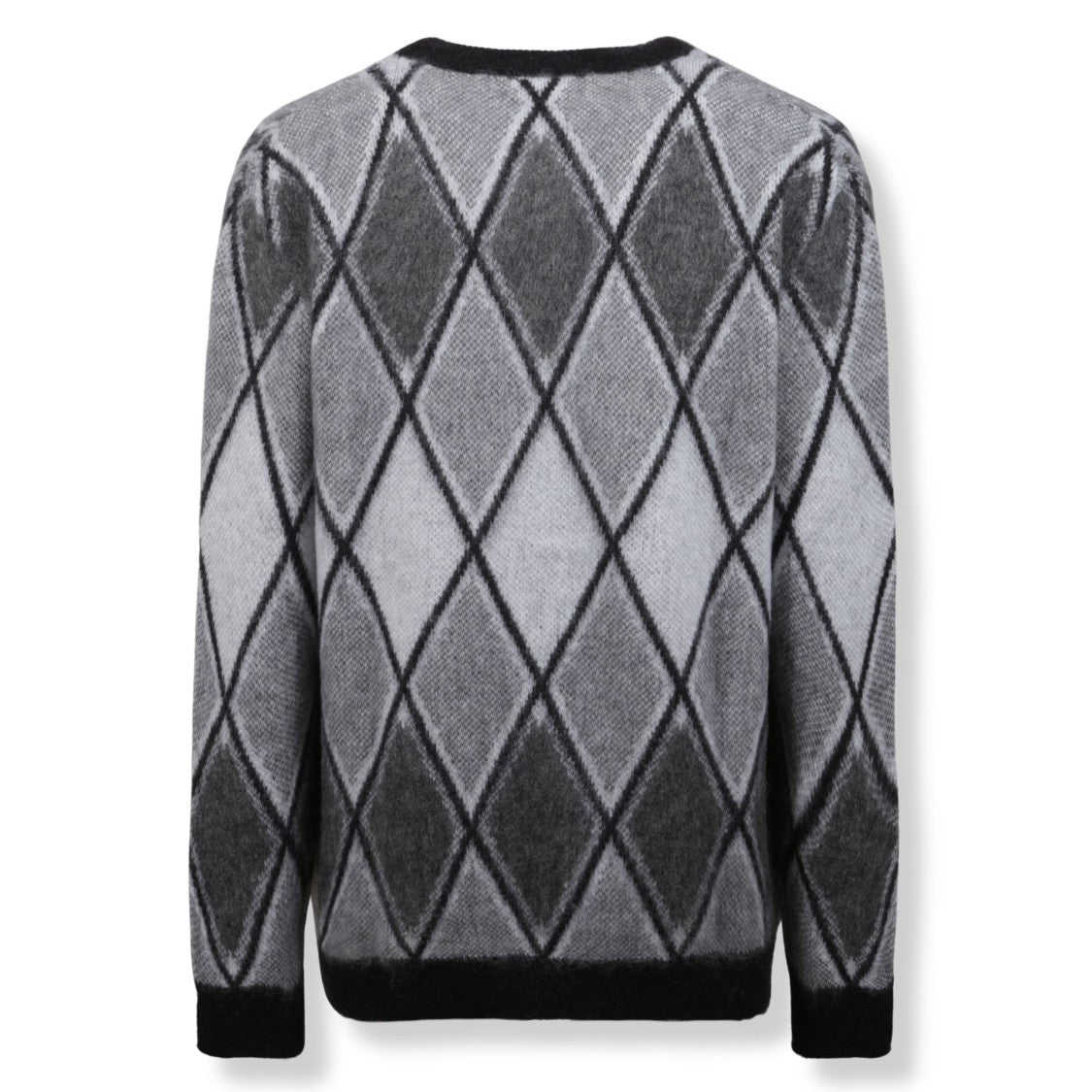 Laneus Argyle V-Neck Cardigan