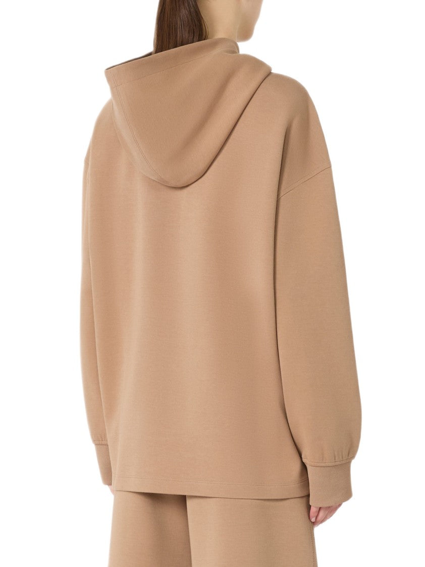 Max Mara Oversized Technical Cotton Jersey Hoodie