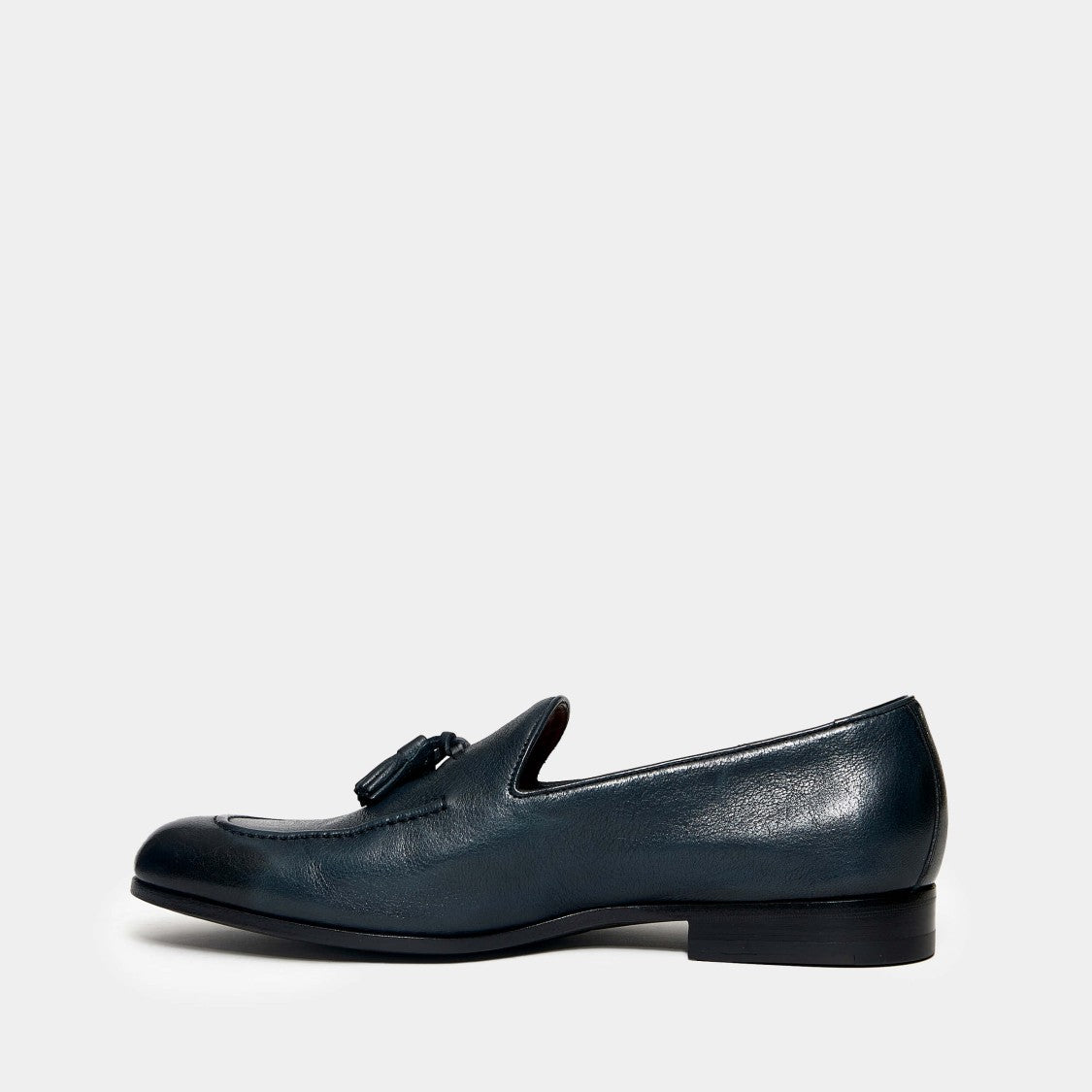 Ortigni Blue Leather Moccasin