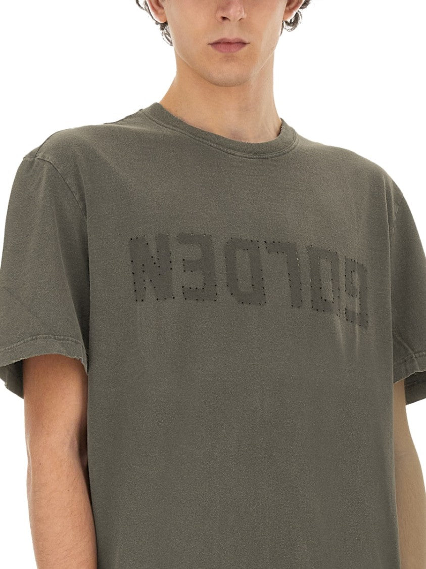 Golden Goose Relaxed-Fit Cotton T-Shirt With Bold Logo