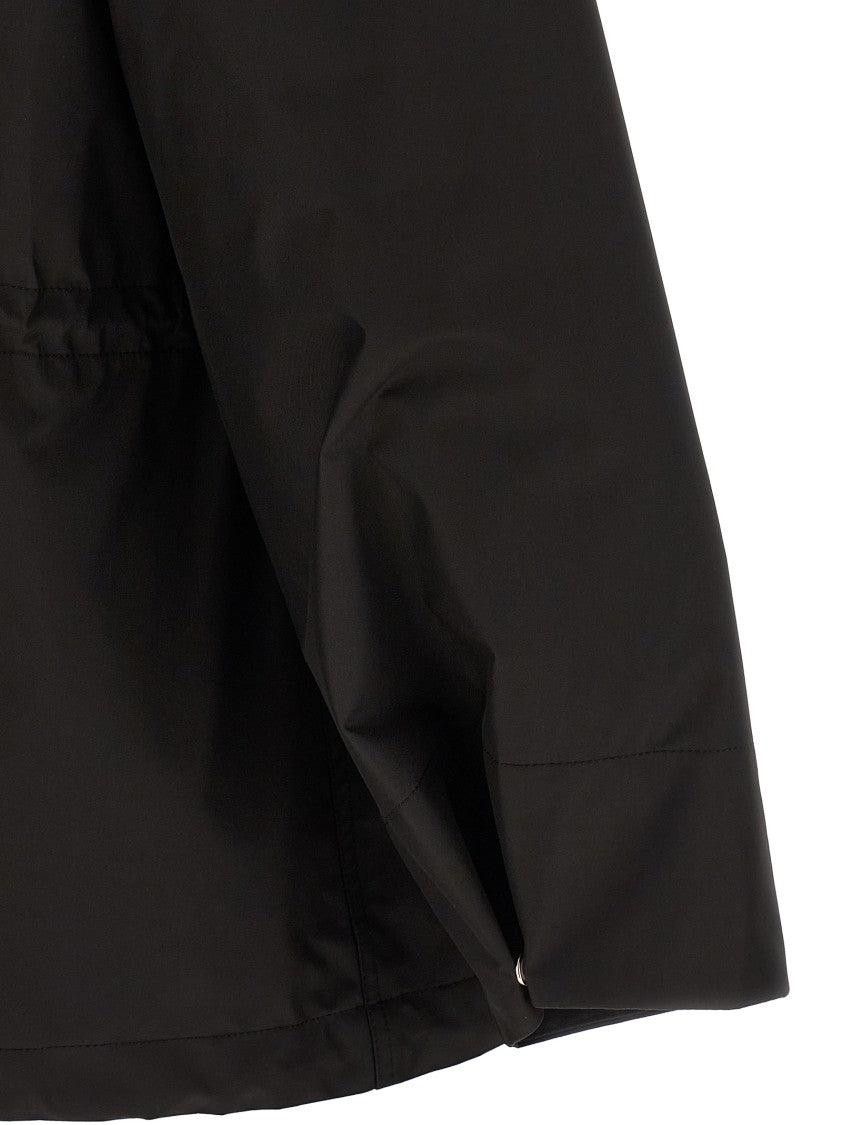Yves Salomon Technical Black 2-In-1 Parka With Removable Mink Fur Lining