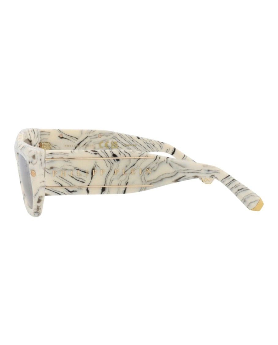 Philipp Plein Square-Frame Acetate Sunglasses With Marbled Design