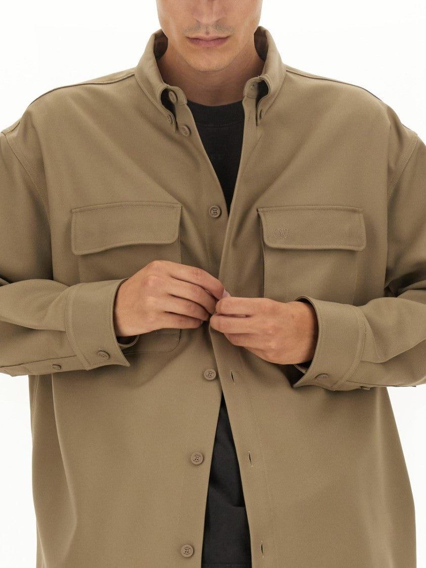 Off-White Relaxed Fit Neutrals Shirt