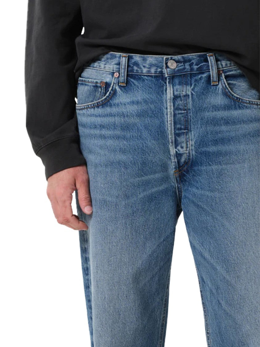 Agolde 90'S Inspired Straight-Leg Denim Trousers In Regenerative Cotton