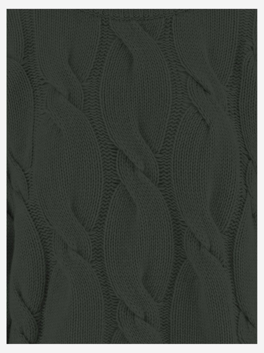 Bruno Manetti Cable Knit Cashmere Sweater