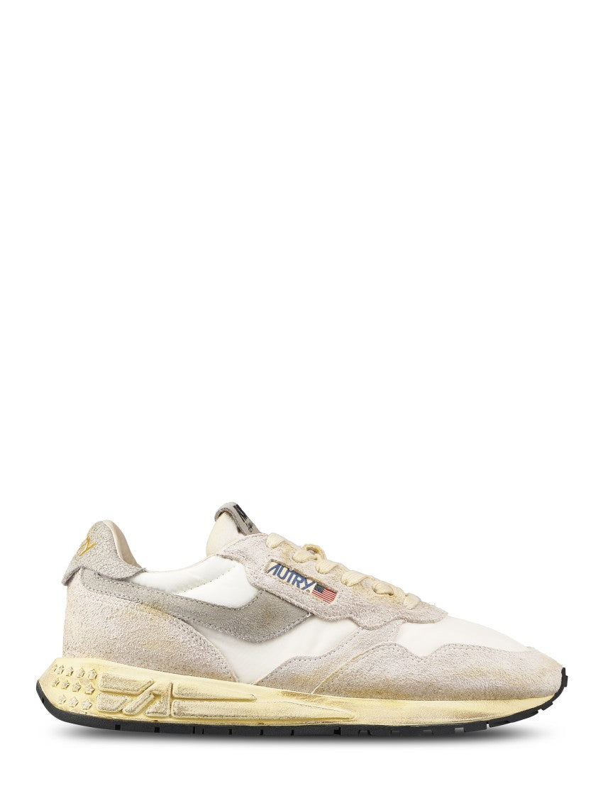 Autry Retro Suede And Leather Low-Top Sneakers