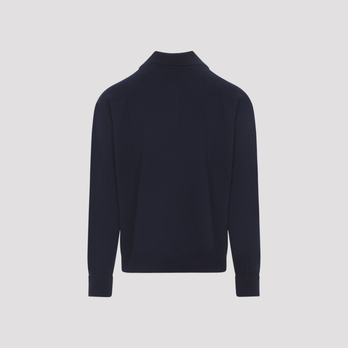 Paul Smith Ls Navy Blue Cashmere Polo