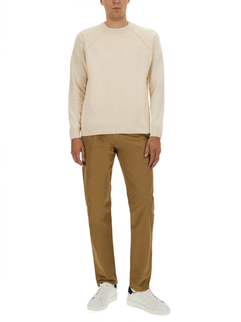 Woolrich Classic Crew Neck Choker With Raglan Sleeves