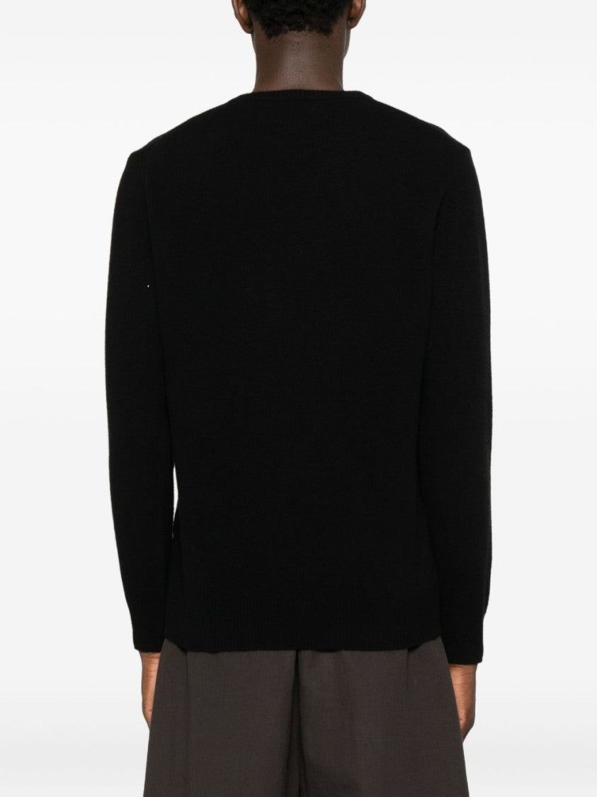 Mc2 Saint Barth Wool-Cashmere Blend Sweatshirt With Embroidered Design