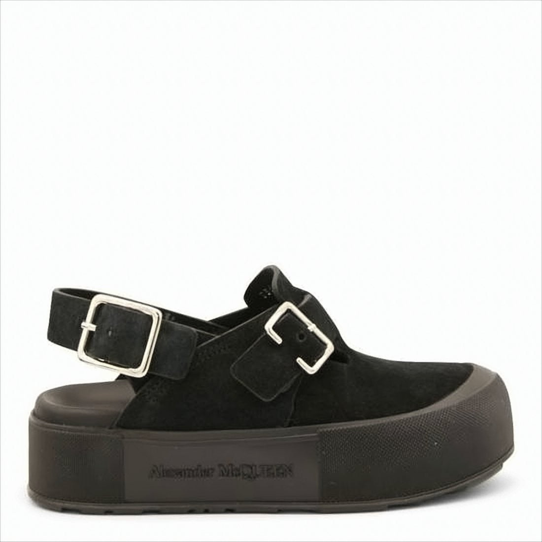 Alexander Mcqueen Platform Sandals With Silver Buckles