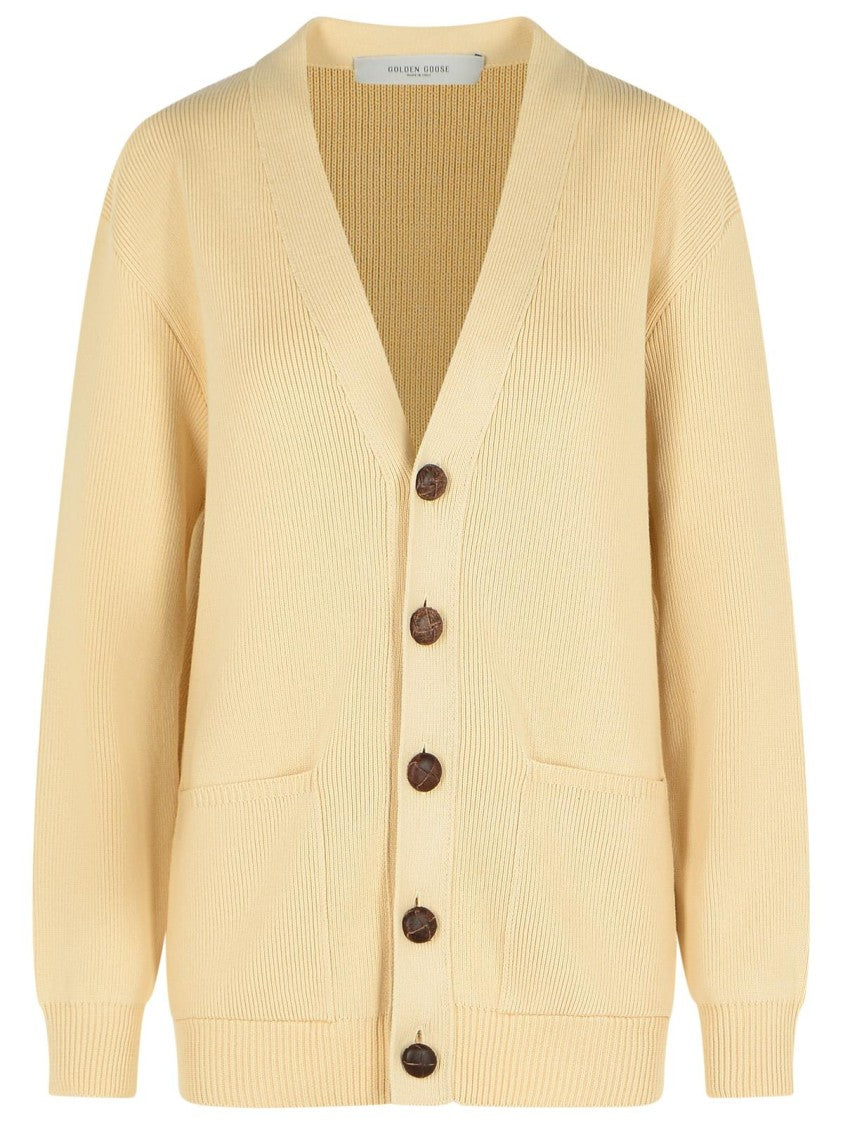 Golden Goose Beige Cotton Cardigan
