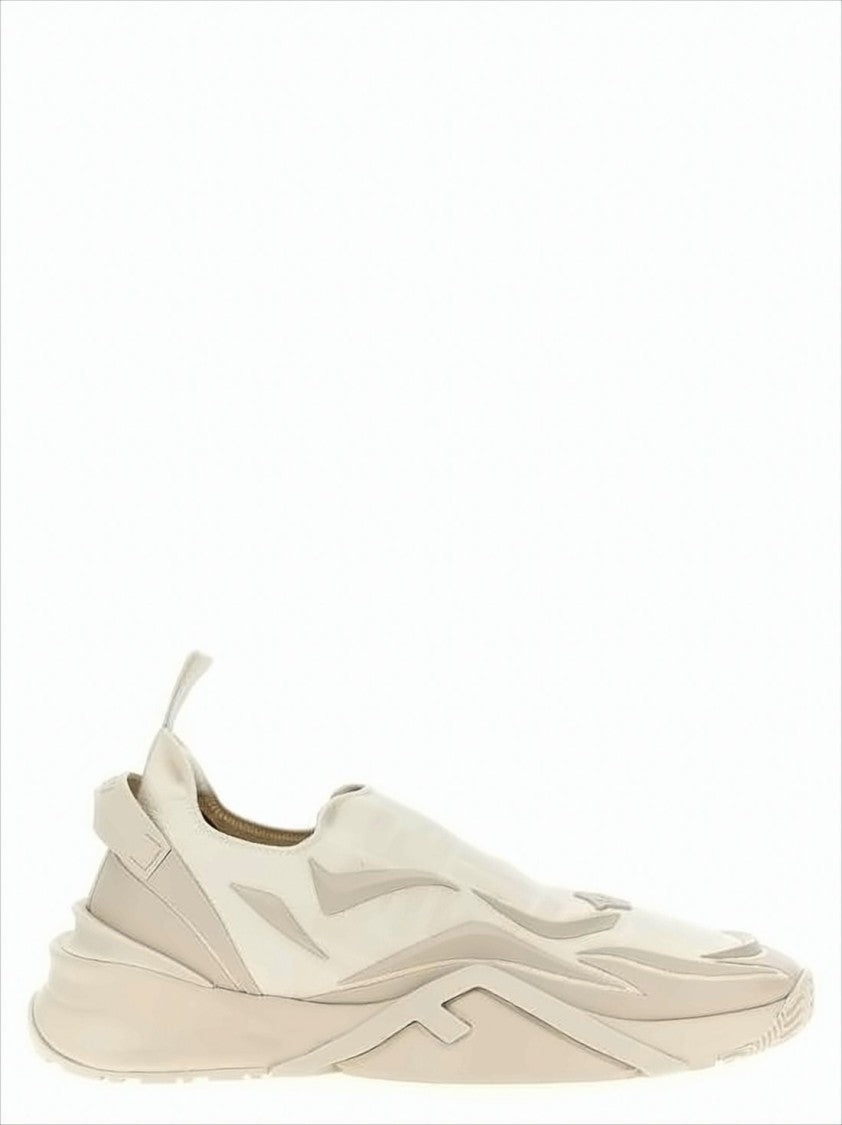 Fendi Slip-On Sneakers With Sculpted Rubber Sole