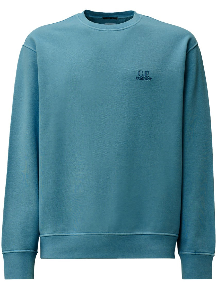 C.P. Company Brushed Emerized Diagonal Fleece Crewneck Sweater