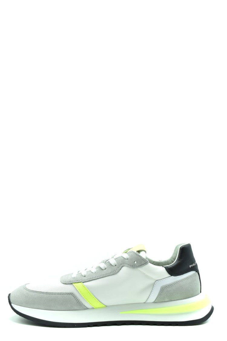 Philippe Model Multicolor Low-Profile Fabric Sneakers With Neon Accents