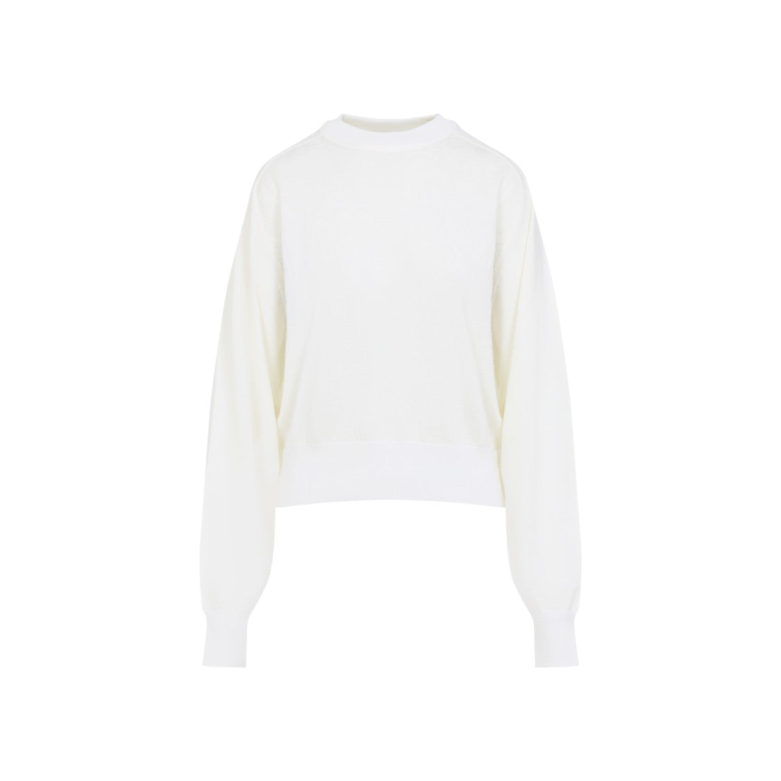 Jacquemus Le Brode White Merino Wool Pullover
