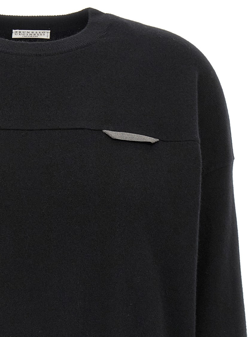 Brunello Cucinelli Monile Crop Sweater