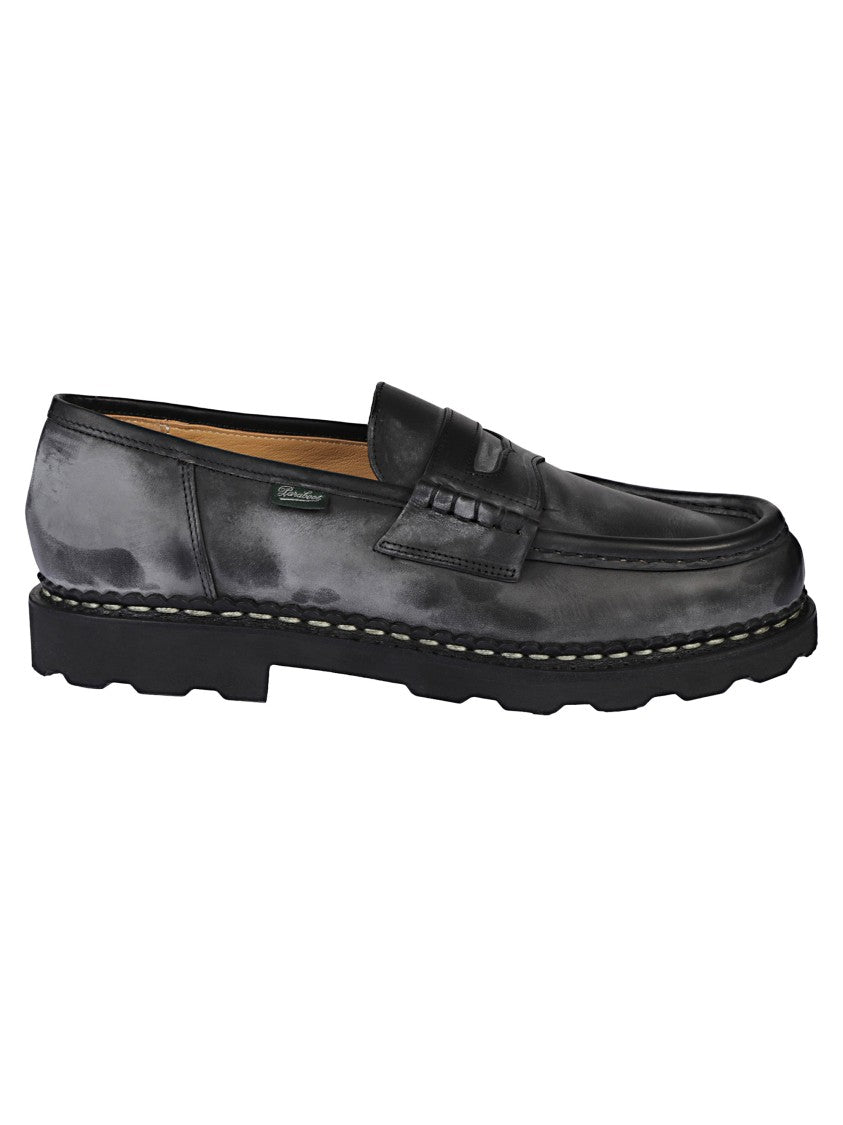 Paraboot Reims Moccasin In Vintage Effect Calfskin