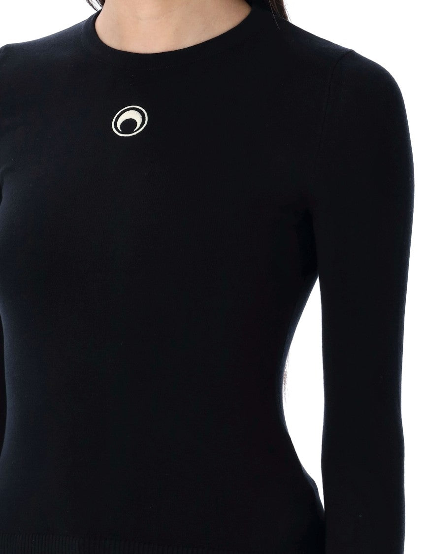 Marine Serre Moon Logo Knit Sweater