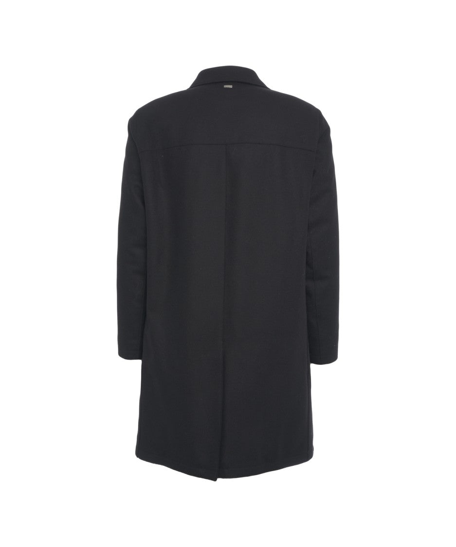Herno Knee-Length Wool Blend Herno Coat