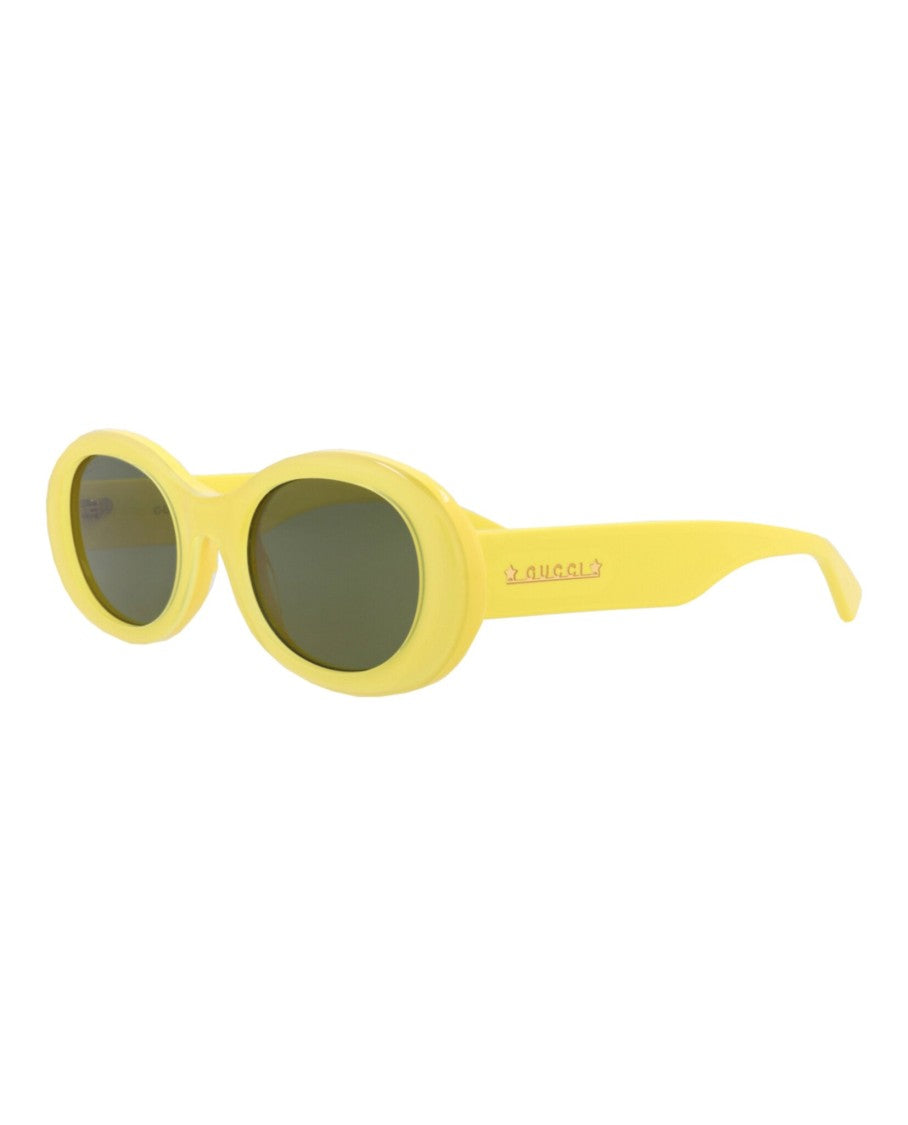 Gucci Round-Frame Recycled Acetate Sunglasses