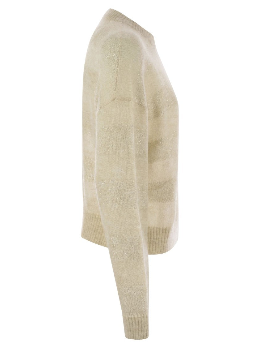 Brunello Cucinelli Striped Mohair And Wool Sweater