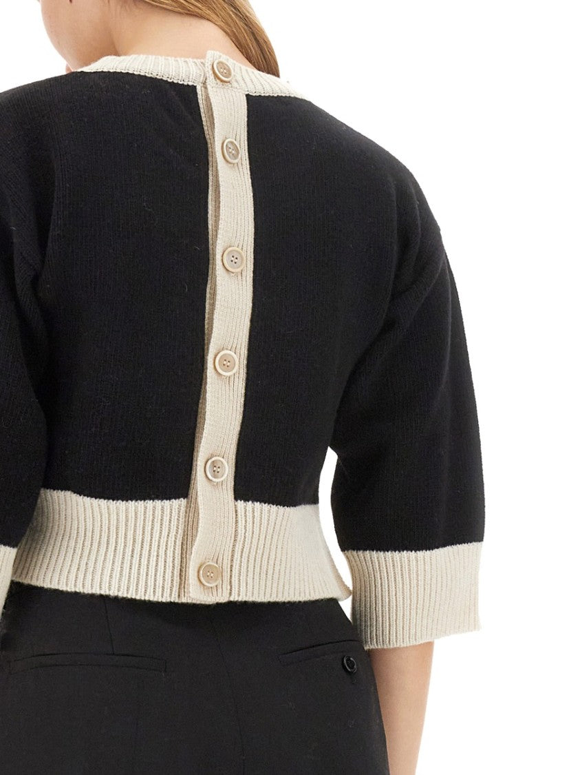 Marni Cropped Jersey With Bold Logo