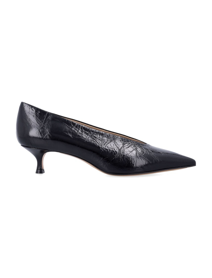 Le Monde Beryl Pointed-Toe Kitten Heel Pumps