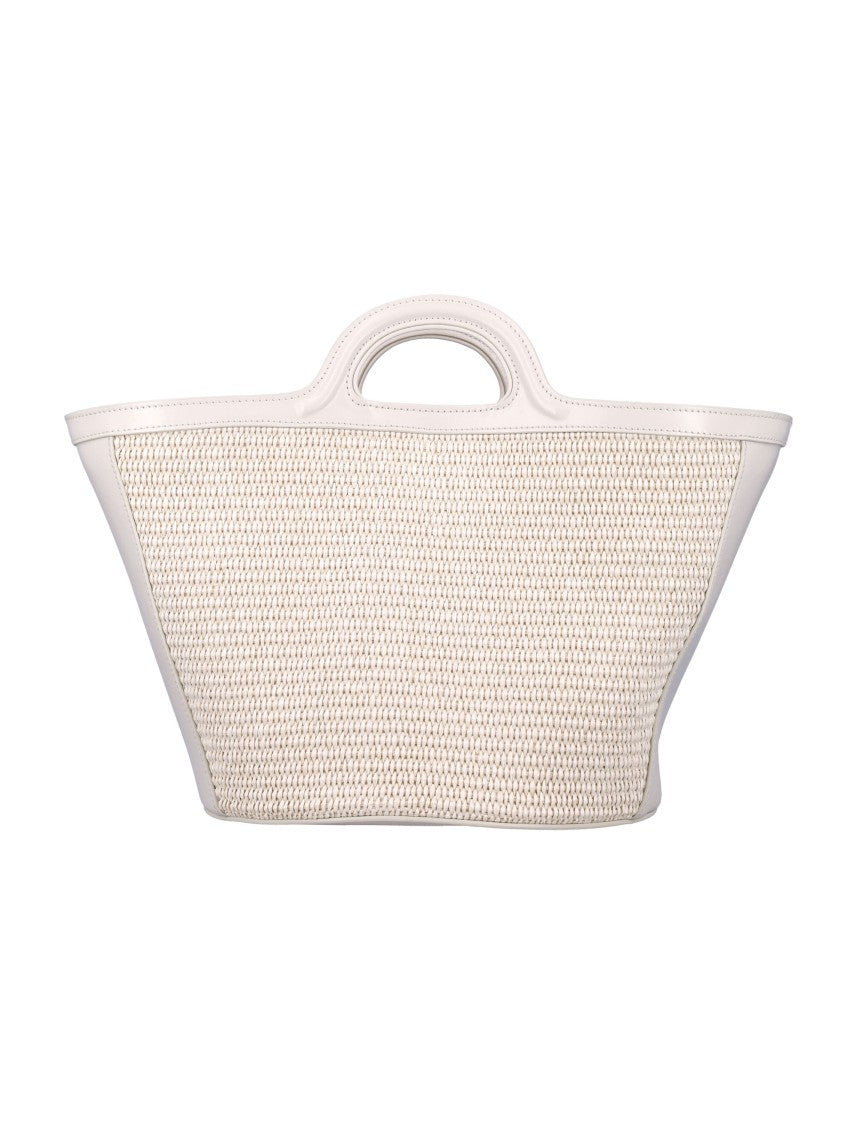 Marni Tropicalia Small Trapezoidal Woven Tote Bag