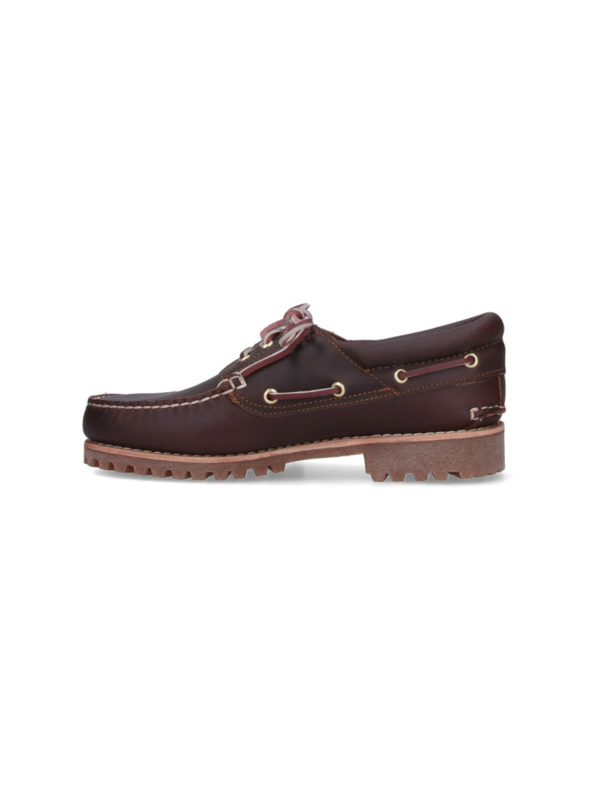 Timberland "Authentic" Leather Loafers – Brown
