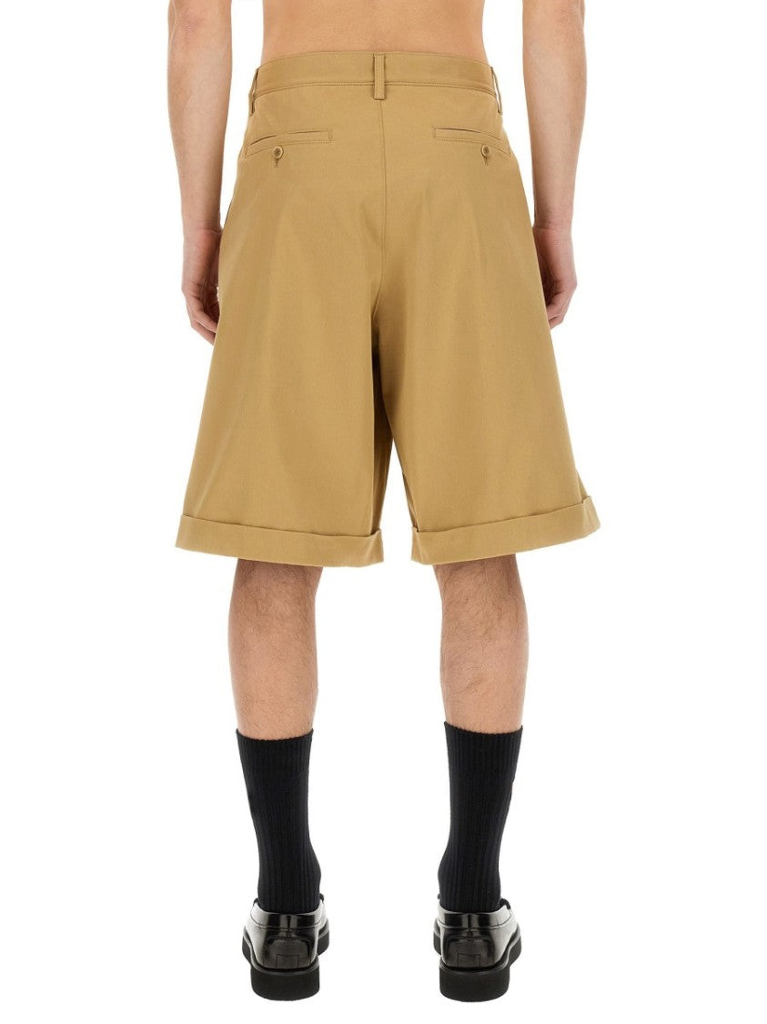 Moschino Bermuda Cargo Shorts With Unique Splatter Print Design