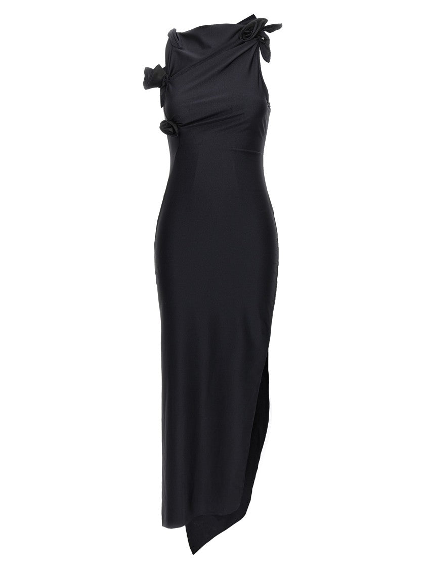 Coperni Asymmetric Flower' Long Dress