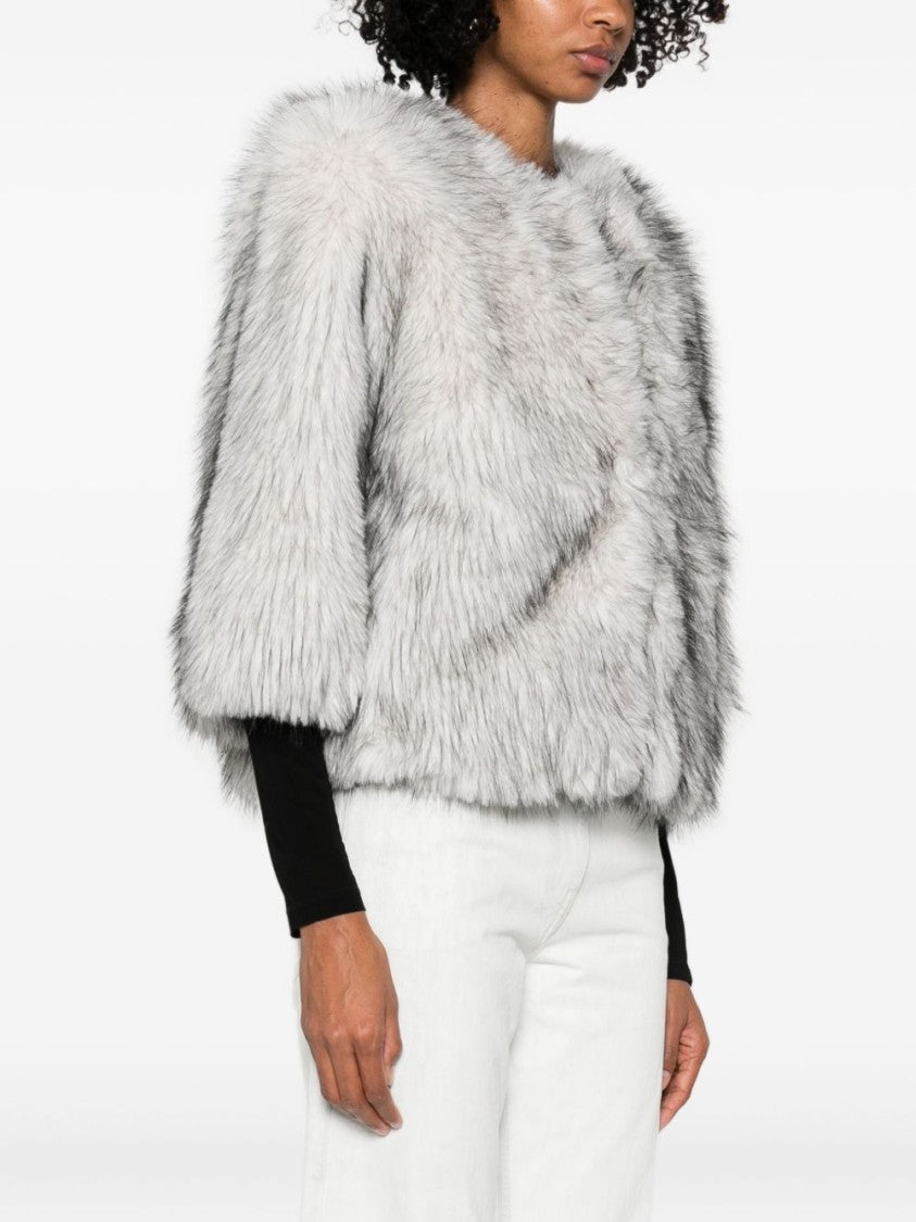 Betta Corradi Plush Faux Fur Short Coat