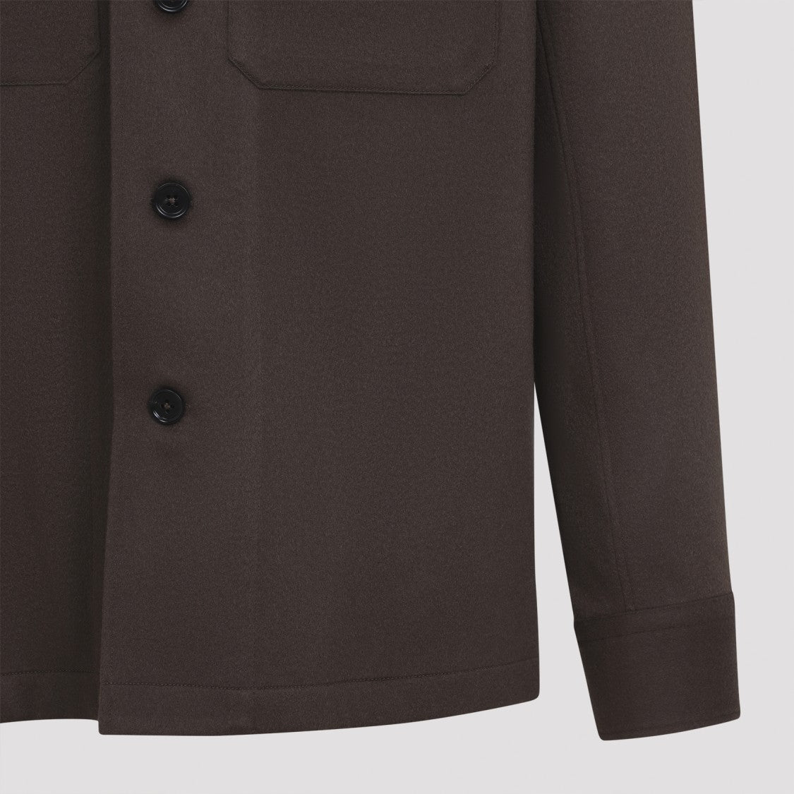 Zegna Cashmere Shirt With Classic Collar And Button-Down Front