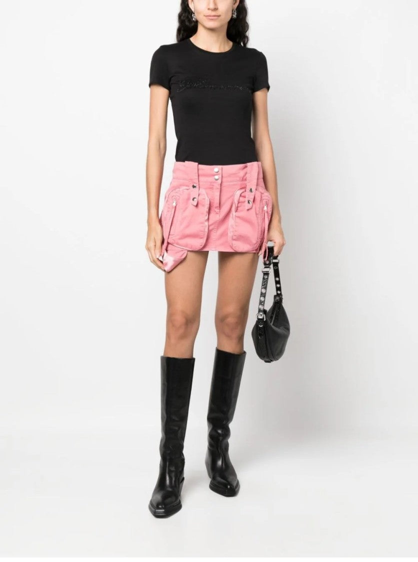 Blumarine Black T-Shirt Logo