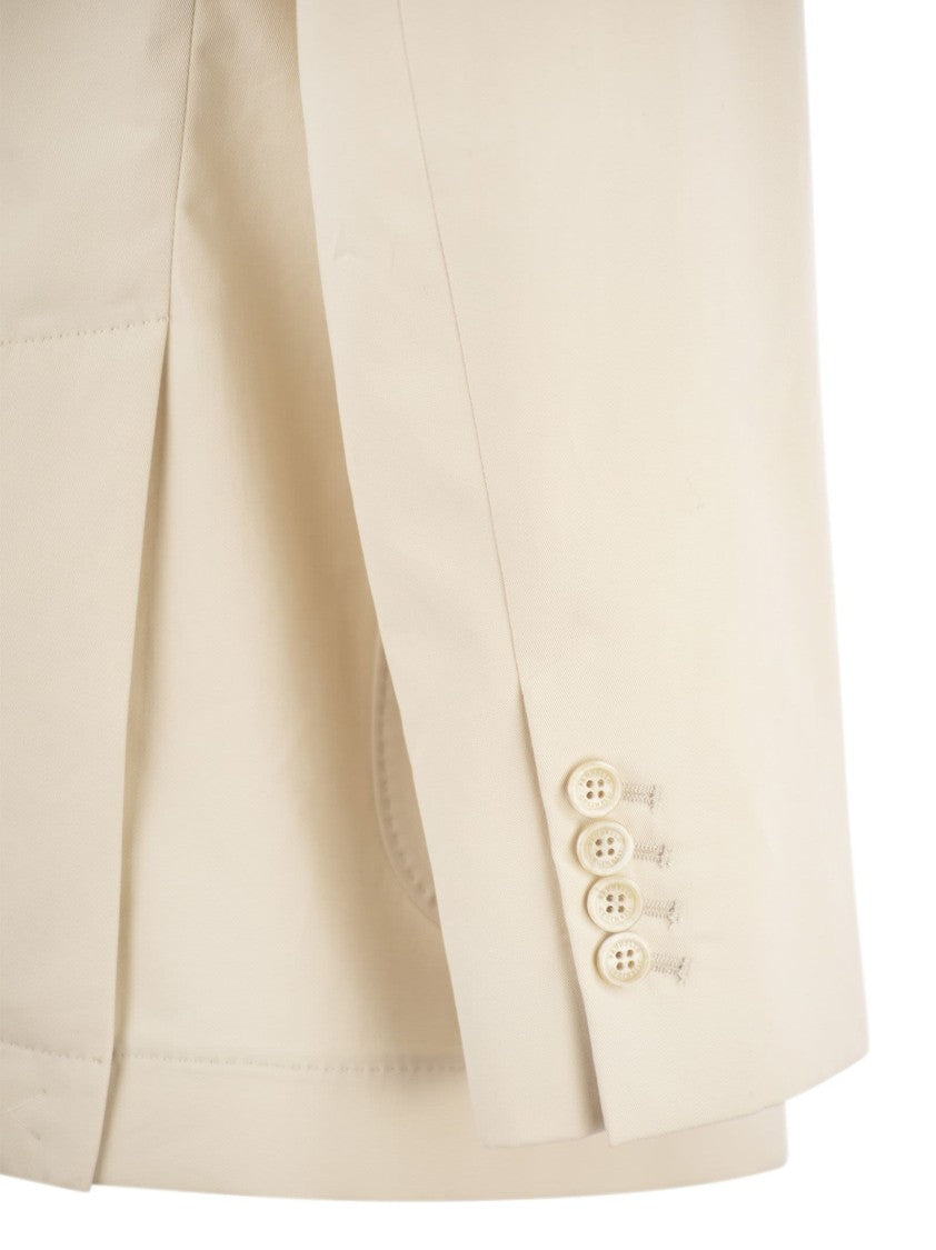 Brunello Cucinelli Cotton And Cashmere Deconstructed Jacket