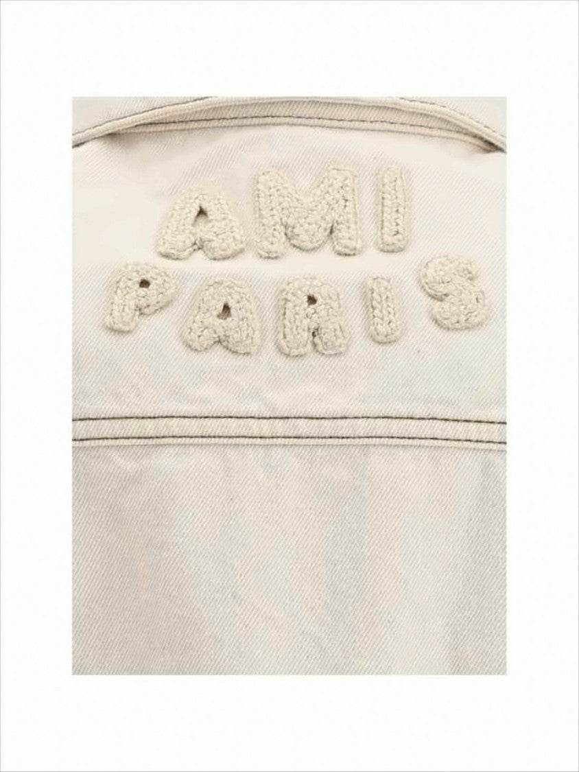 Ami Classic Denim Jacket With Structured Silhouette