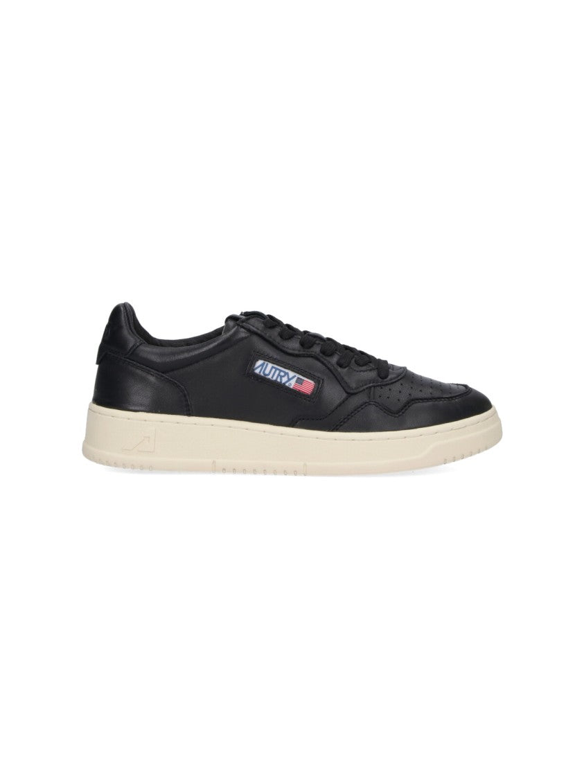 Autry Low-Top Nappa Leather Sneakers With Rounded Toe