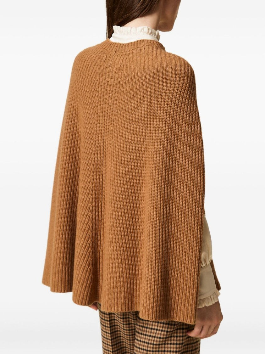 Twin-Set Tailored Beige Giacconi Coat With Comfort