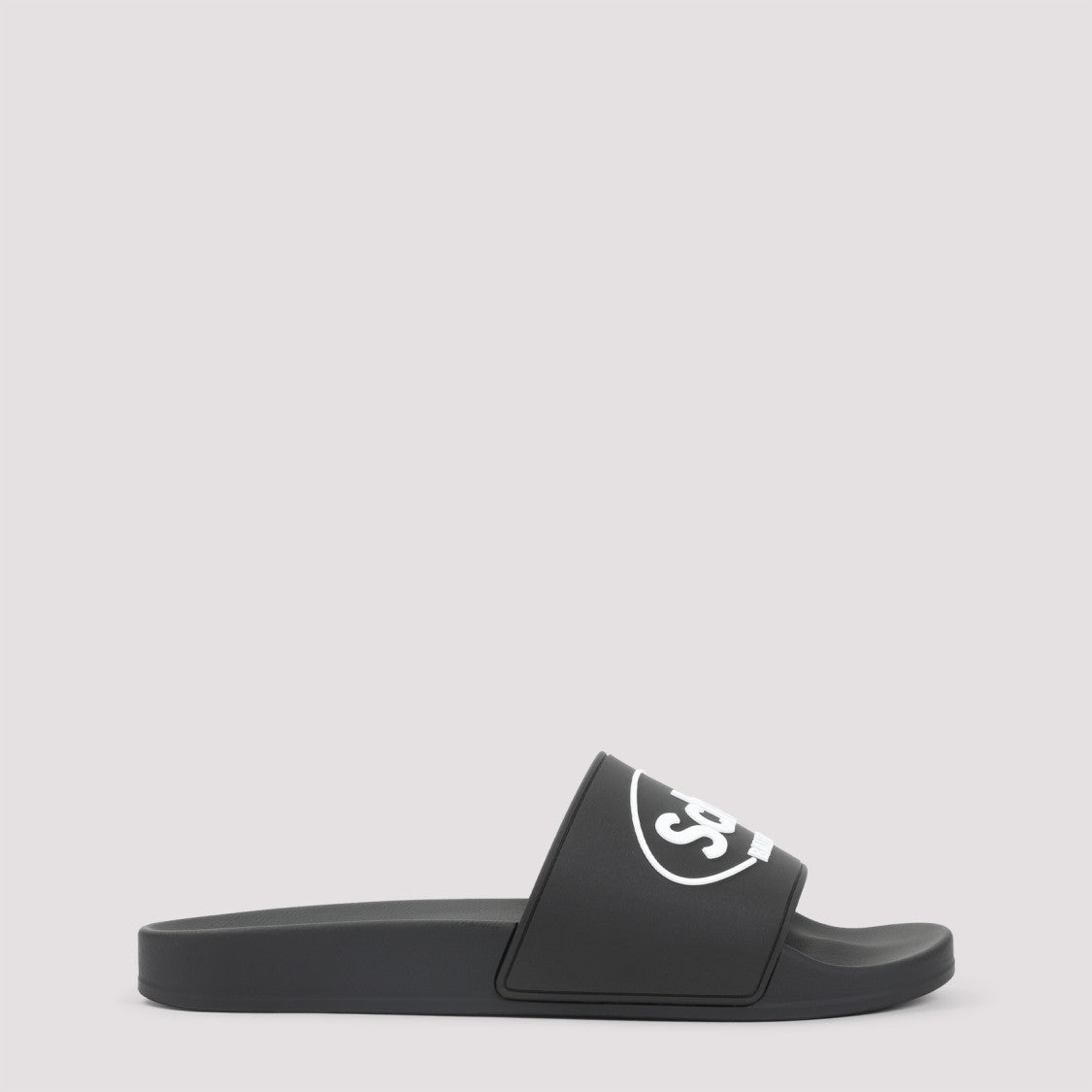 Balenciaga Black Ankle Boots With Bold Logo