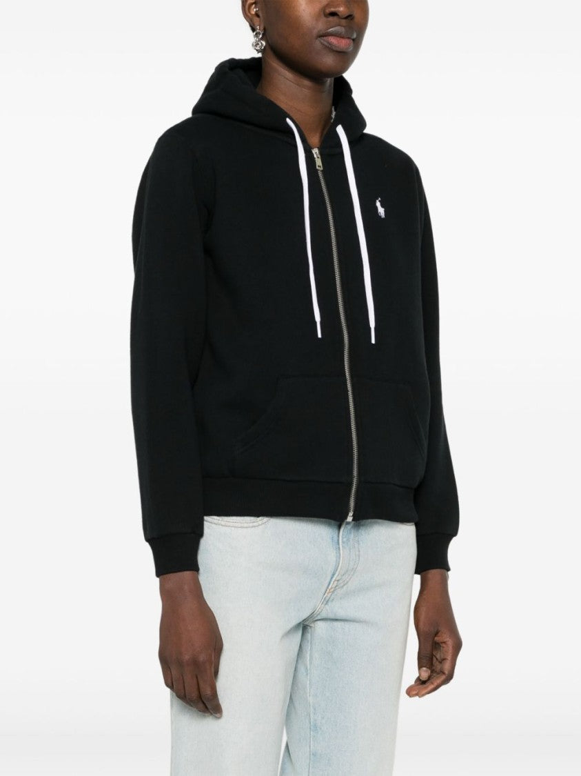 Polo Ralph Lauren Front-Zippered Hooded Sweatshirt With Embroidered Logo