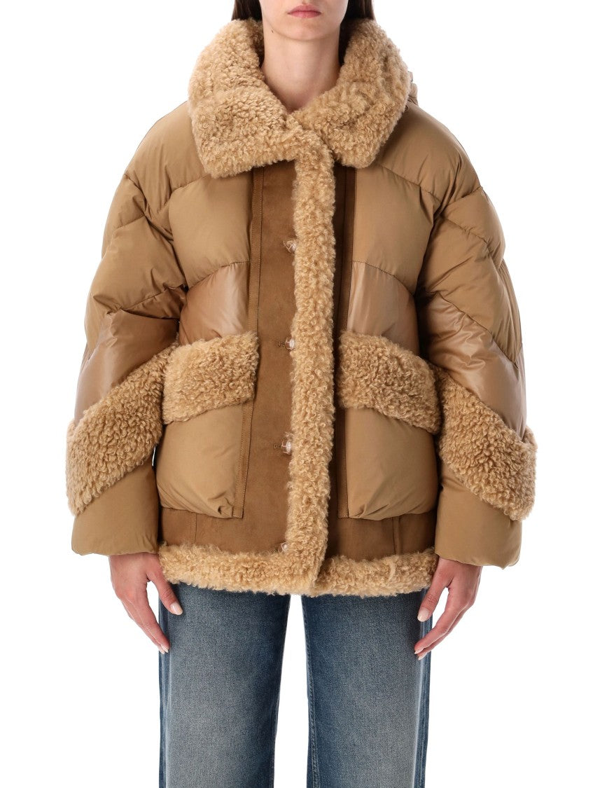 Urbancode Quilted Brown Down Jacket