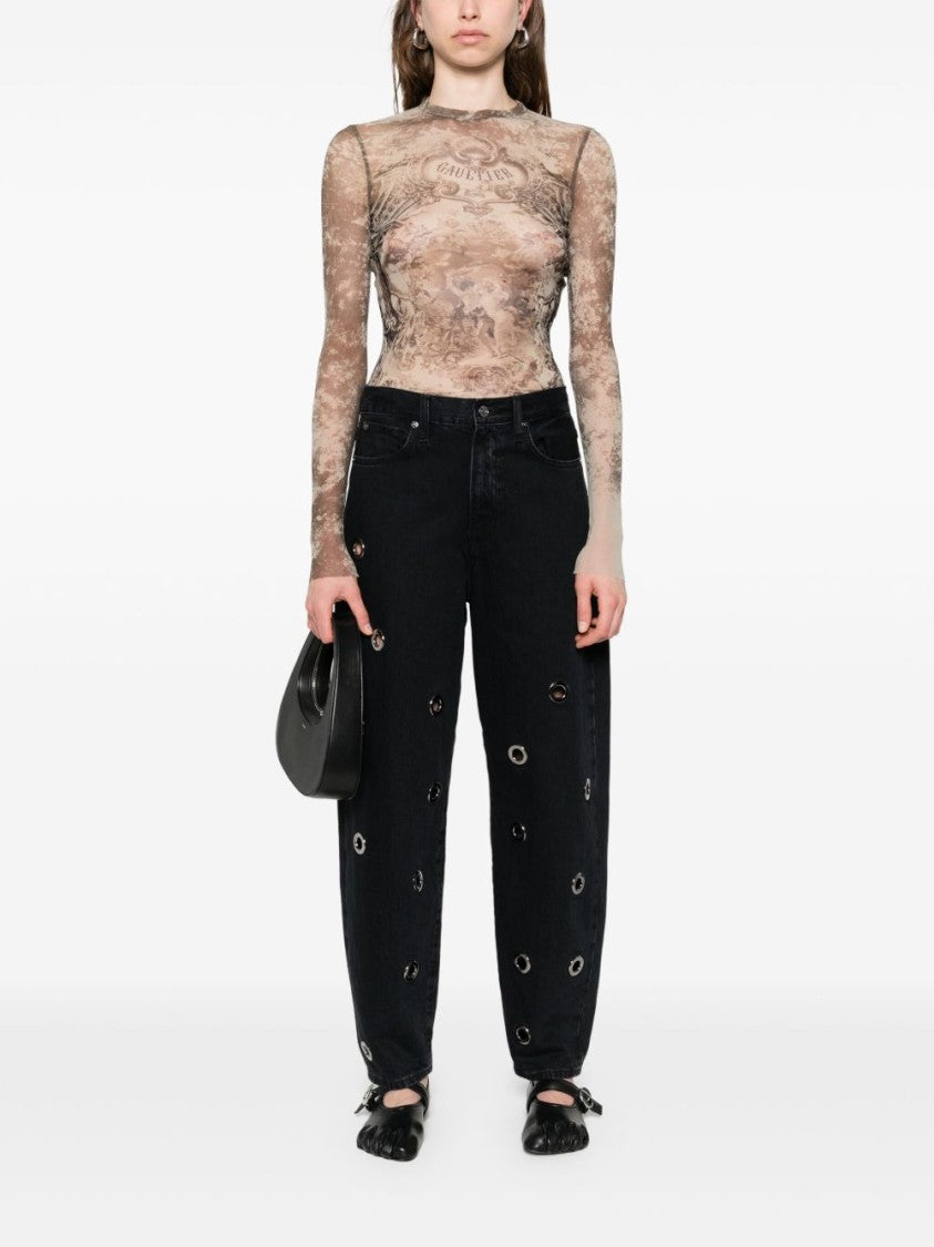 Jean Paul Gaultier Multicolor Mèdaillon Top